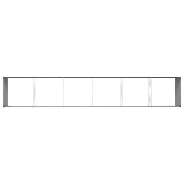 vidaXL Planter Light Grey 580 x 100 x 45 cm Galvanised Steel