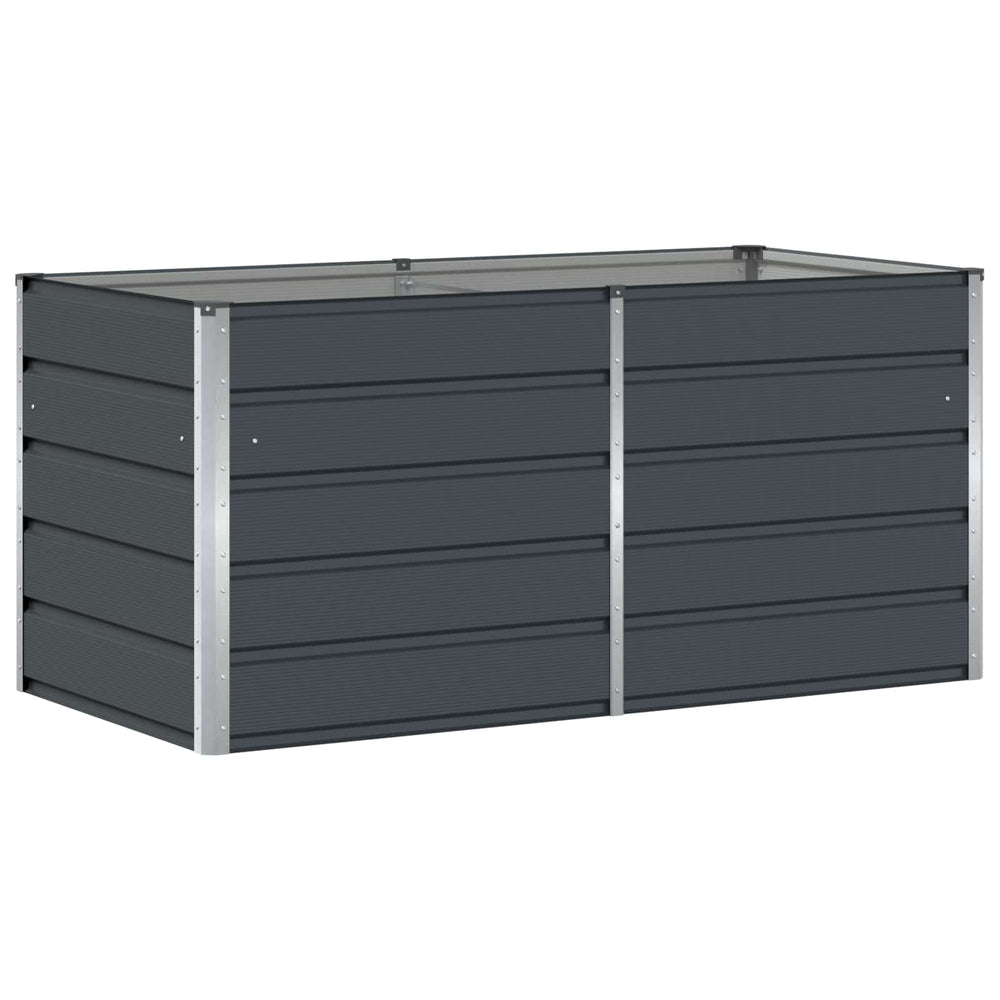 vidaXL Raised Garden Bed Anthracite 160 x 80 x 75 cm Steel