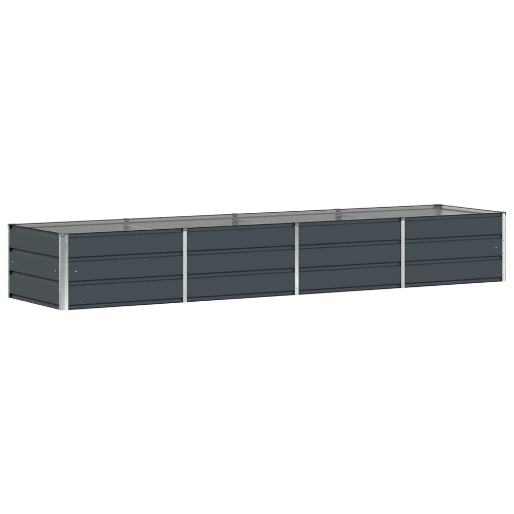 vidaXL Raised Garden Bed Anthracite 320 x 80 x 45 cm Steel