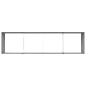 vidaXL Garden Planter Anthracite 385 x 100 x 45 cm Galvanized Steel