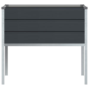 vidaXL Planter Anthracite 100 x 45 x 90 cm Galvanized Steel