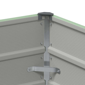 vidaXL Planter Pastel Green 100 x 100 x 45 cm Steel