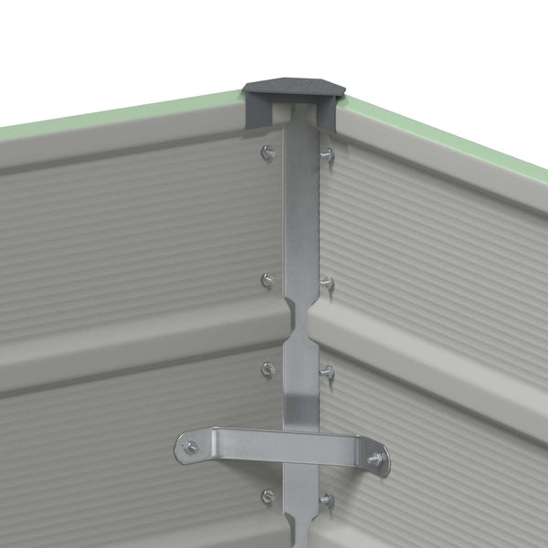 vidaXL Planter Pastel Green 100 x 100 x 45 cm Steel