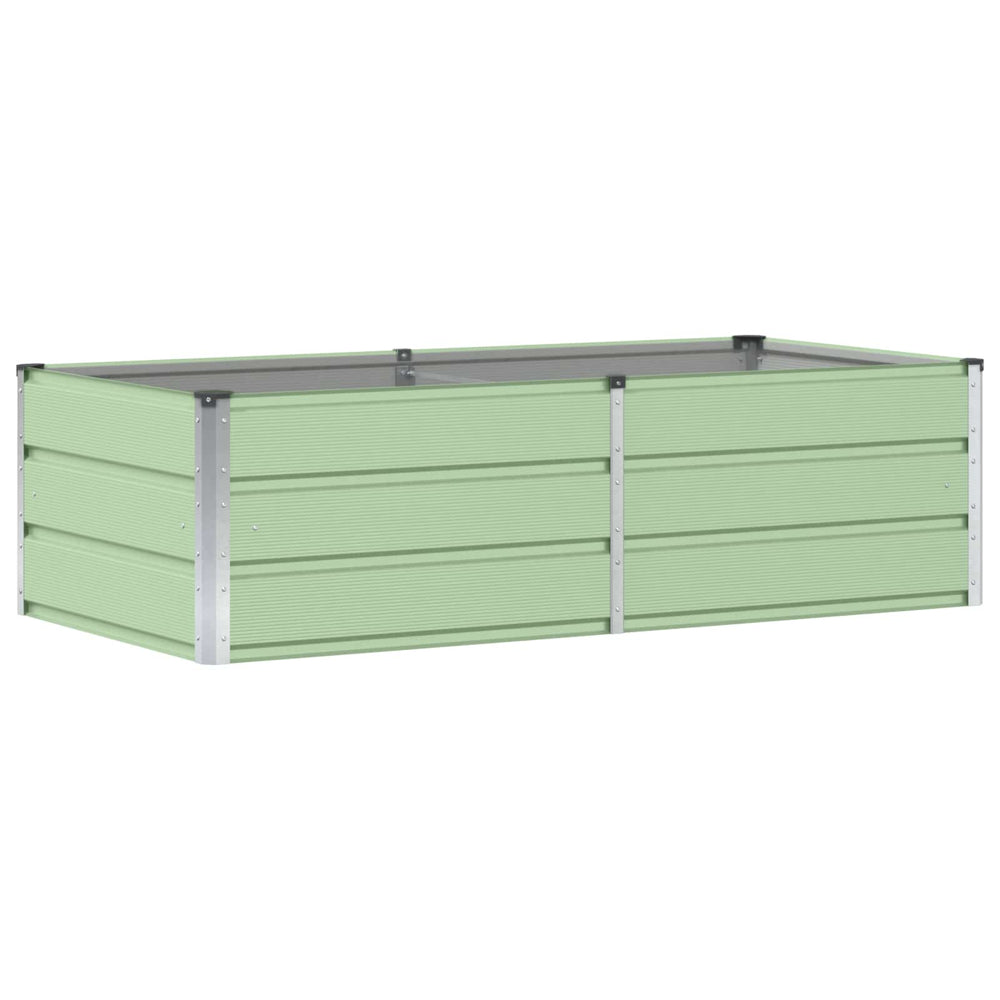 vidaXL Raised Garden Bed Green 160 x 80 x 45 cm Steel