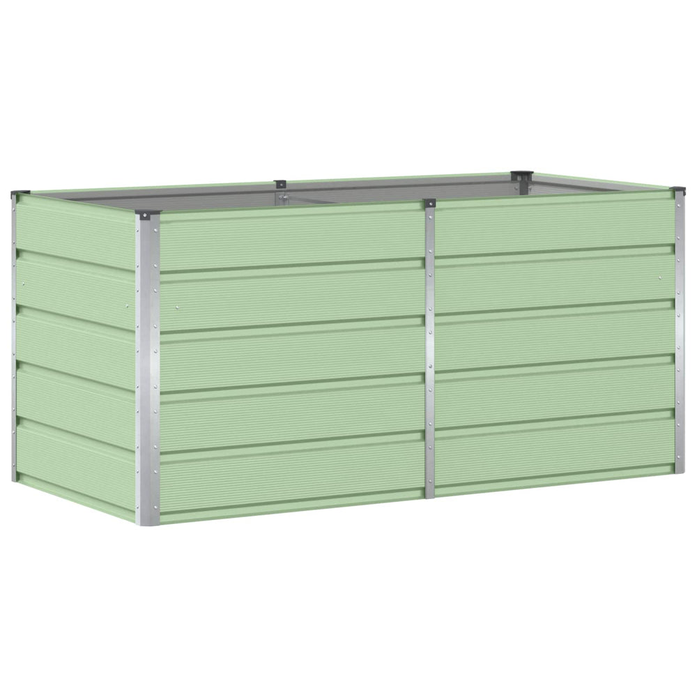 vidaXL Garden Raised Bed Green 160 x 80 x 75 cm Steel