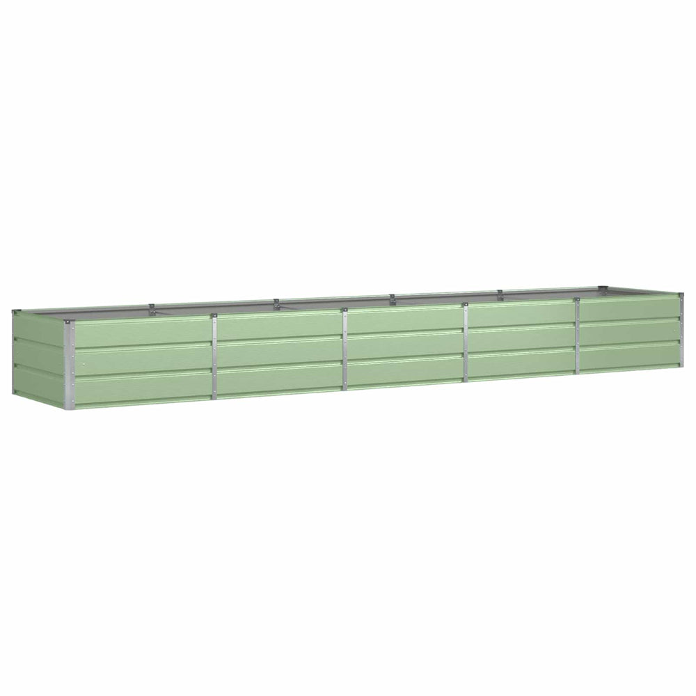 vidaXL Planter Green 400 x 80 x 45 cm Steel