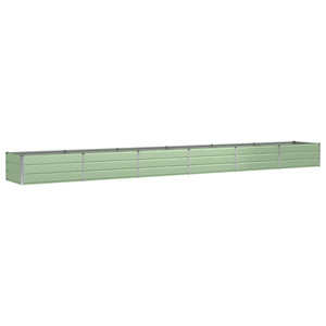 vidaXL Garden Raised Bed Green 600 x 80 x 45 cm Steel