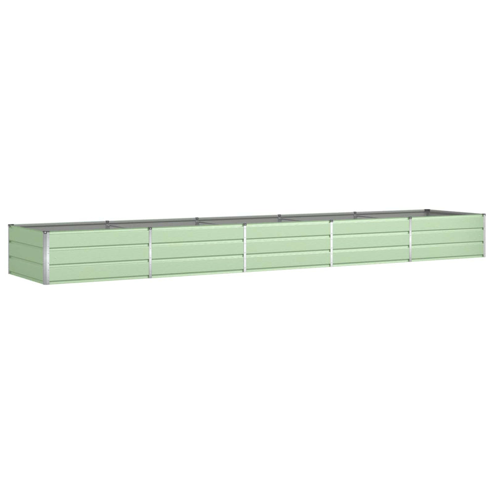 vidaXL Planter Pastel Green 480 x 100 x 45 cm Galvanized Steel