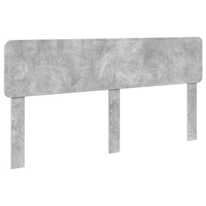 vidaXL Bed Frame with Drawers Concrete Gray 200 x 200 cm Engineered Wood