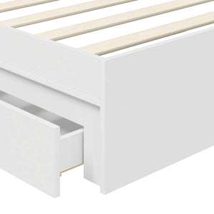 vidaXL Storage Bed with Headboard White 70 x 190 cm Engineered Wood