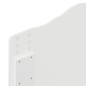 vidaXL Storage Bed with Headboard White 70 x 190 cm Engineered Wood