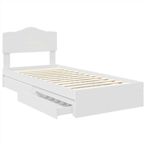 vidaXL Storage Bed with Headboard White 70 x 190 cm Engineered Wood
