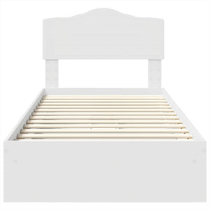 vidaXL Storage Bed with Headboard White 70 x 190 cm Engineered Wood