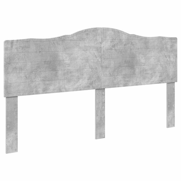 vidaXL Bed Frame with Headboard Concrete Gray 180 x 200 cm Engineered Wood