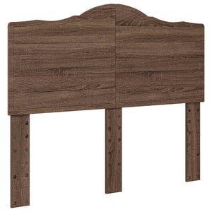 vidaXL Bed Frame with Headboard Sonoma Oak 135 x 190 cm Engineered Wood