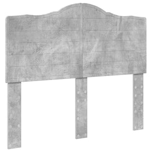 vidaXL Bed Frame with Headboard Concrete Gray 120 x 190 cm Engineered Wood