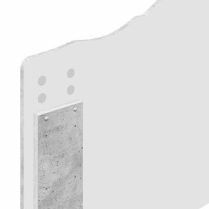 vidaXL Bed Frame with Drawers Concrete Grey 75 x 190 cm Engineered Wood