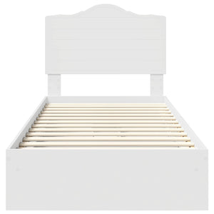 vidaXL Storage Bed with Drawers White 70 x 190 cm Engineered Wood