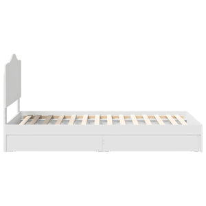 vidaXL Storage Bed with Drawers White 70 x 190 cm Engineered Wood