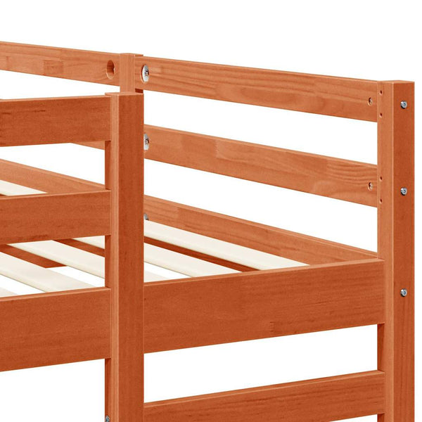 Dreifach Etagenbett 200x200 cm, Wachsbraun