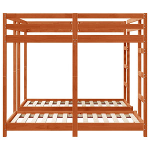 Dreifach Etagenbett 160x200 cm Wachsbraun