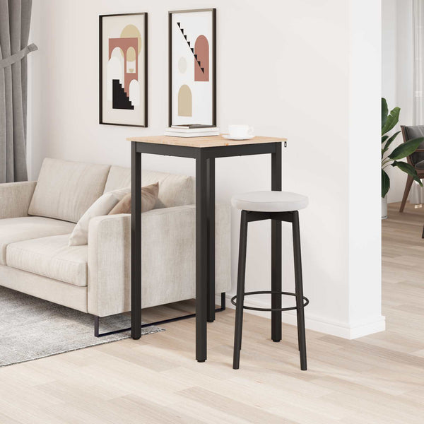 vidaXL Bar Table Natural 60 x 60 x 105 cm Solid Pine Wood