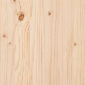 vidaXL Bar Table Natural 60 x 60 x 105 cm Solid Pine Wood
