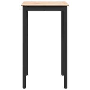 vidaXL Bar Table Natural 60 x 60 x 105 cm Solid Pine Wood