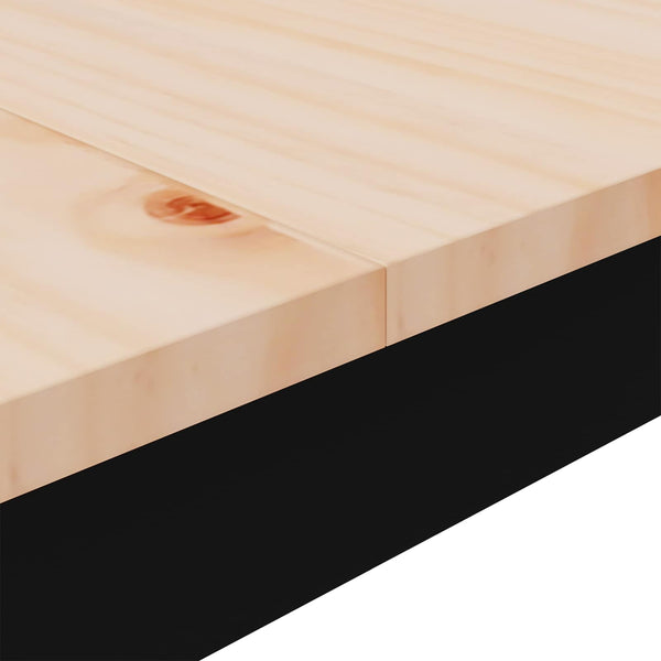 vidaXL Bar Table Natural 140 x 80 x 105 cm Solid Pine Wood