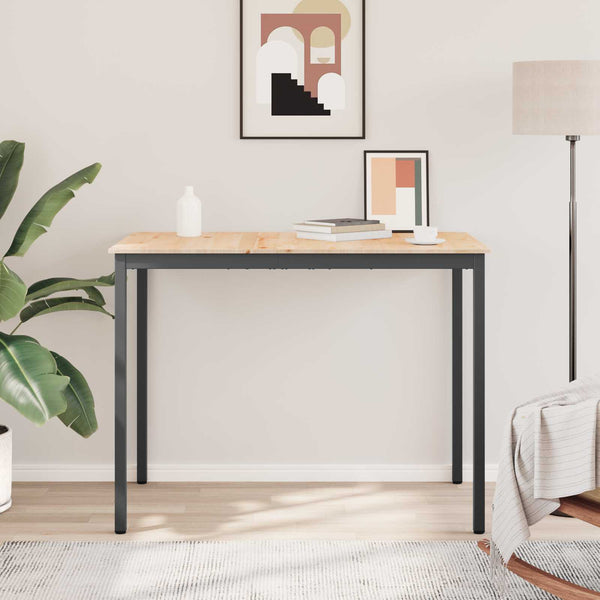 vidaXL Bar Table Natural 140 x 80 x 105 cm Solid Pine Wood