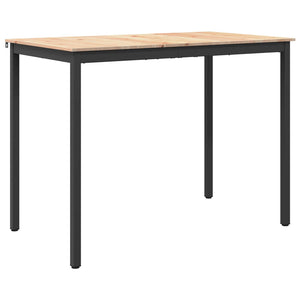 vidaXL Bar Table Natural 140 x 80 x 105 cm Solid Pine Wood
