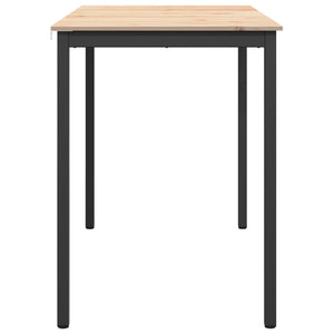 vidaXL Bar Table Natural 140 x 80 x 105 cm Solid Pine Wood