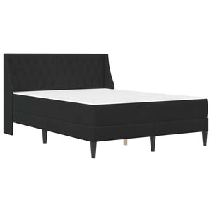 vidaXL Bed Frame with Mattress Black 120 x 200 cm Velvet