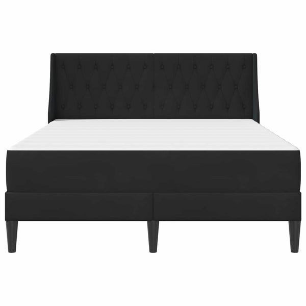 vidaXL Bed Frame with Mattress Black 120 x 200 cm Velvet