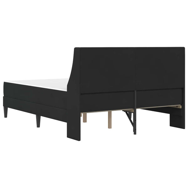 vidaXL Bed Frame with Mattress with Mattress Black 160 x 200 cm Velvet