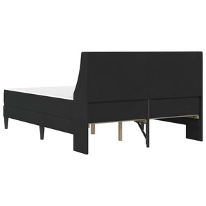 vidaXL Bed Frame with Mattress with Mattress Black 180 x 200 cm Velvet