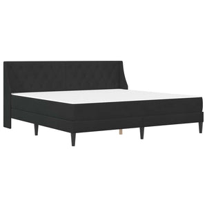 vidaXL Bed Frame with Mattress with Mattress Black 200 x 200 cm Velvet