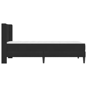 vidaXL Bed Frame with Mattress with Headboard Black 90 x 200 cm Velvet