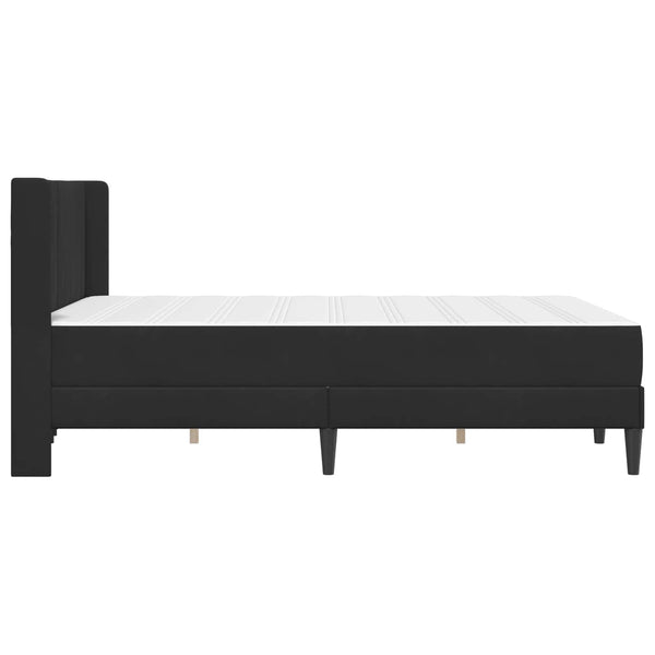 vidaXL Bed Frame with Mattress and Headboard Black 120 x 190 cm Velvet