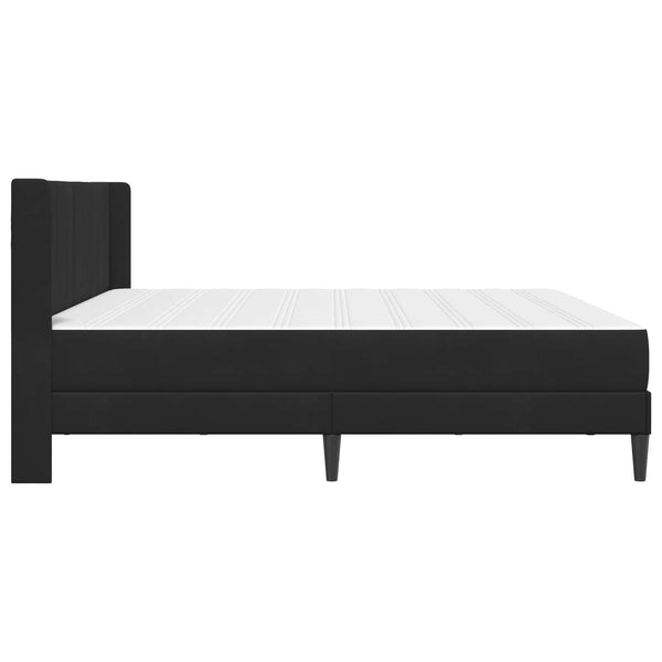 vidaXL Bed Frame with Mattress with Headboard Black 180 x 200 cm Velvet
