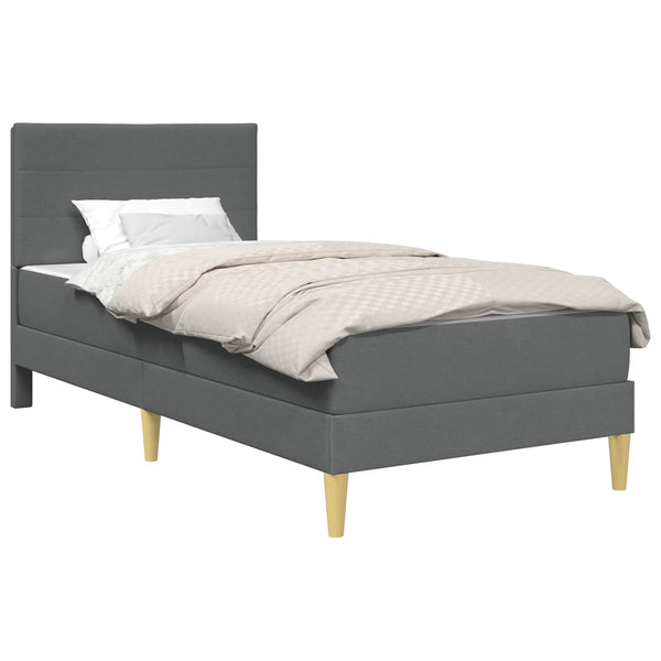 vidaXL Bed Frame Dark Grey 80 x 200 cm Polyester