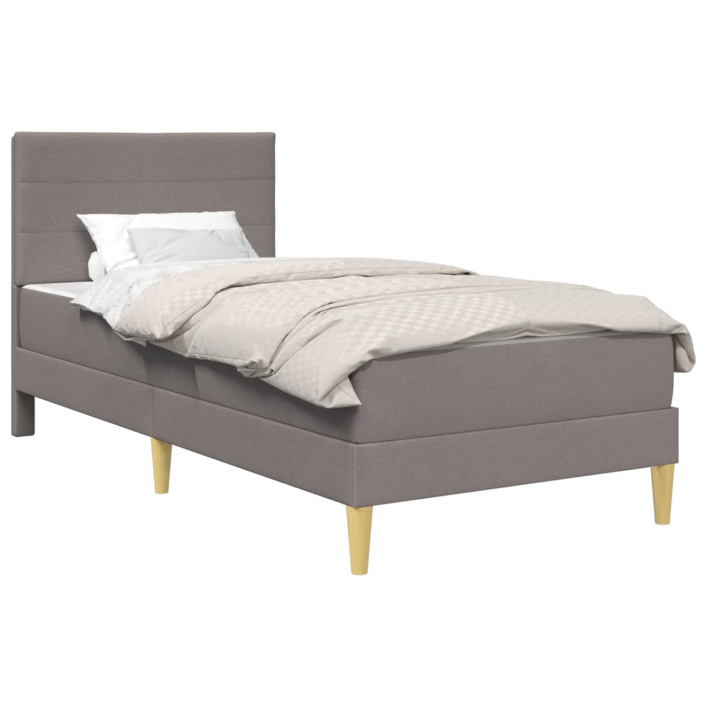 vidaXL Bed Frame Taupe 80 x 200 cm Polyester