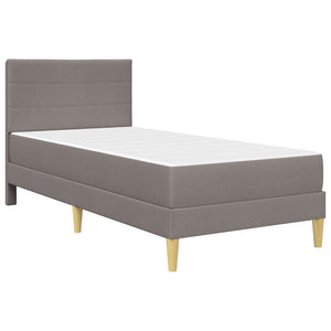 vidaXL Bed Frame Taupe 80 x 200 cm Polyester