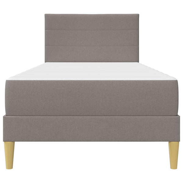 vidaXL Bed Frame Taupe 80 x 200 cm Polyester