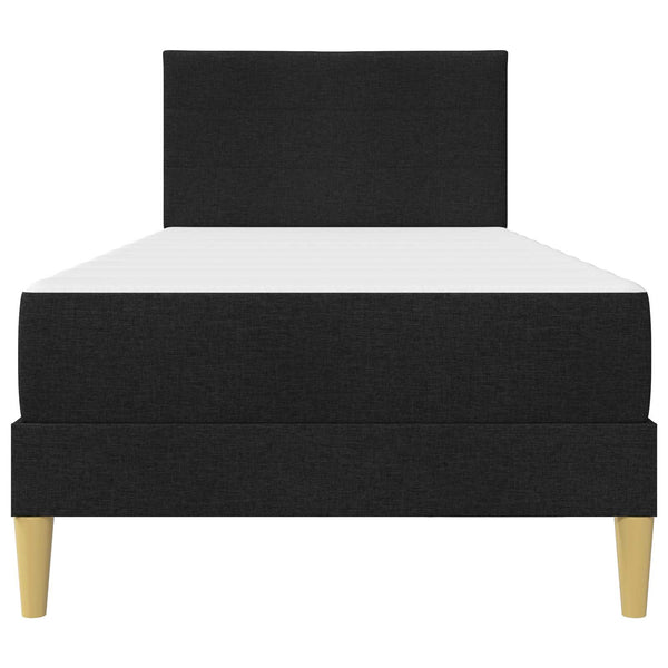 vidaXL Bed Frame Black 90 x 190 cm Polyester