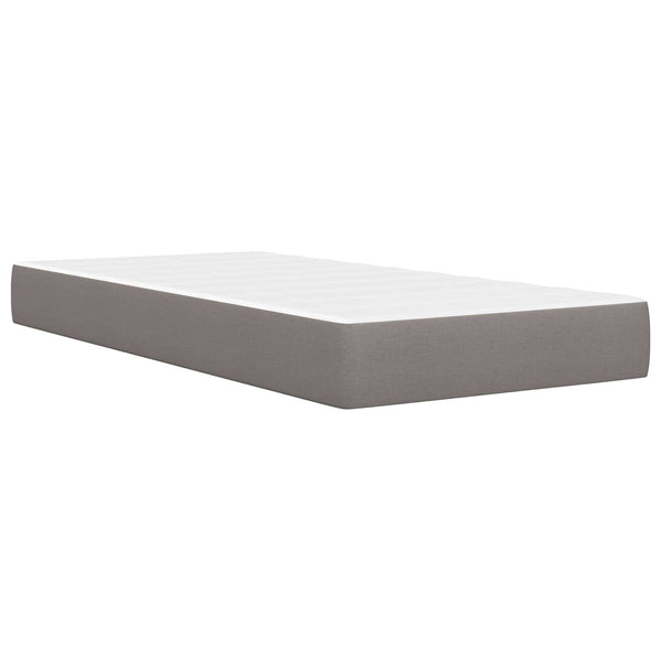 vidaXL Bed Frame Taupe 90 x 190 cm Polyester