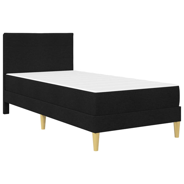 vidaXL Bed Frame Black 90 x 200 cm Polyester