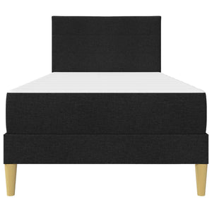 vidaXL Bed Frame Black 90 x 200 cm Polyester