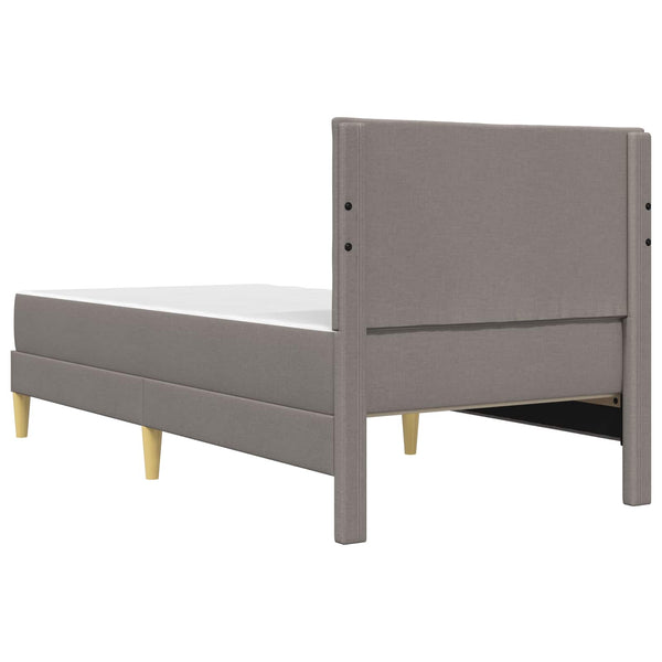 vidaXL Bed Frame Taupe 90 x 200 cm Polyester