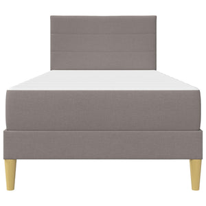 vidaXL Bed Frame Taupe 90 x 200 cm Polyester